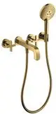 AXOR-HG-AXOR-Citterio-3-Loch-Wannenarmatur-Unterputz-fuer-Wandmontage-mit-Kreuzgriffen-und-Rosetten-Polished-Gold-Optic-39447990 gallery number 1